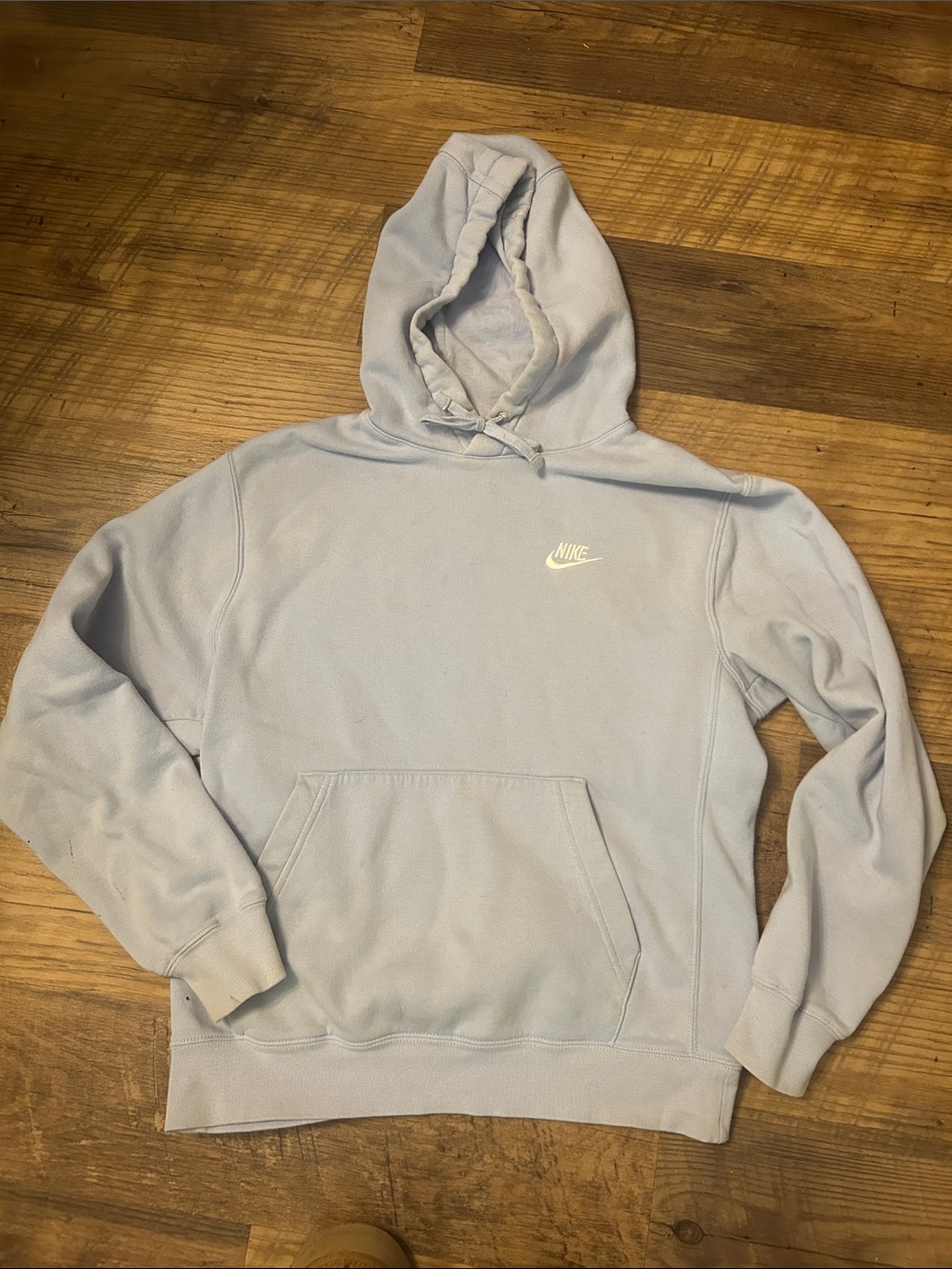 Nike Light Blue Hooded Pullover Sweatshirt